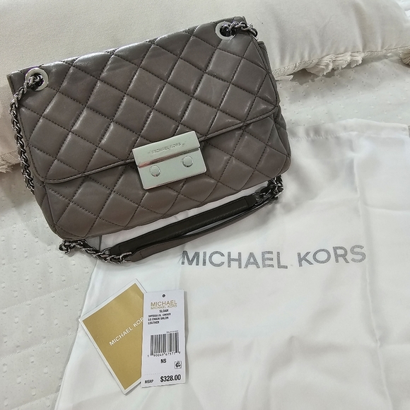 Michael Kors Sloan Crossbody/Shoulder Bag in Cinder - Picture 2 of 16